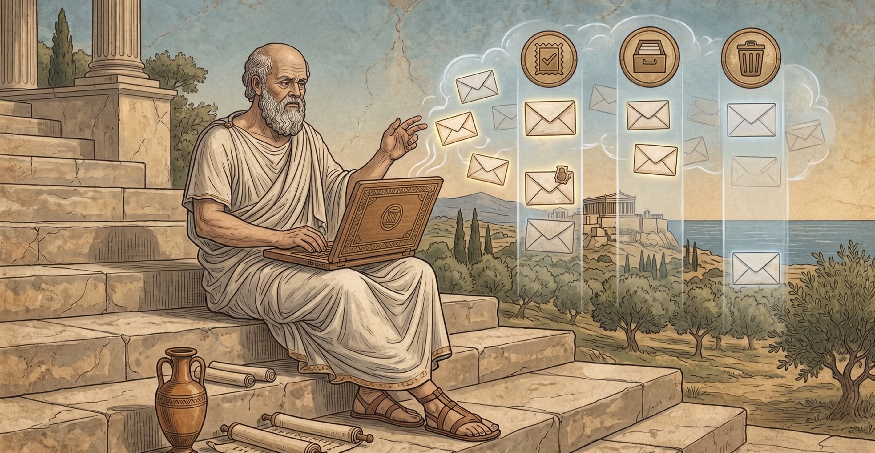 The workflow as a Greek fresco