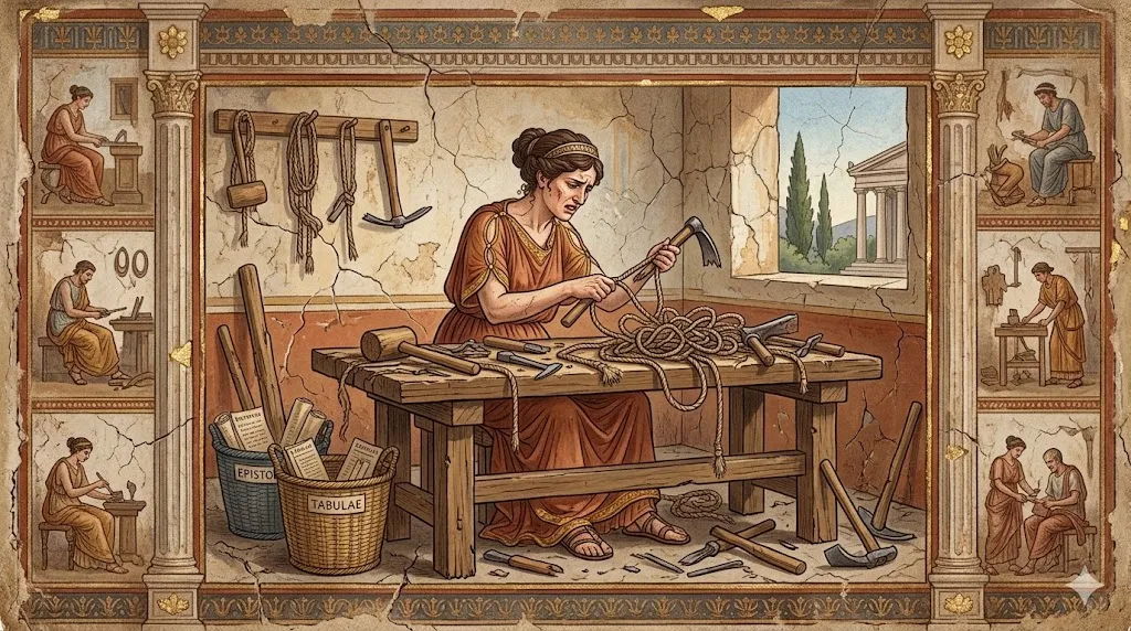 The bits I had to wrestle with as a Greek fresco